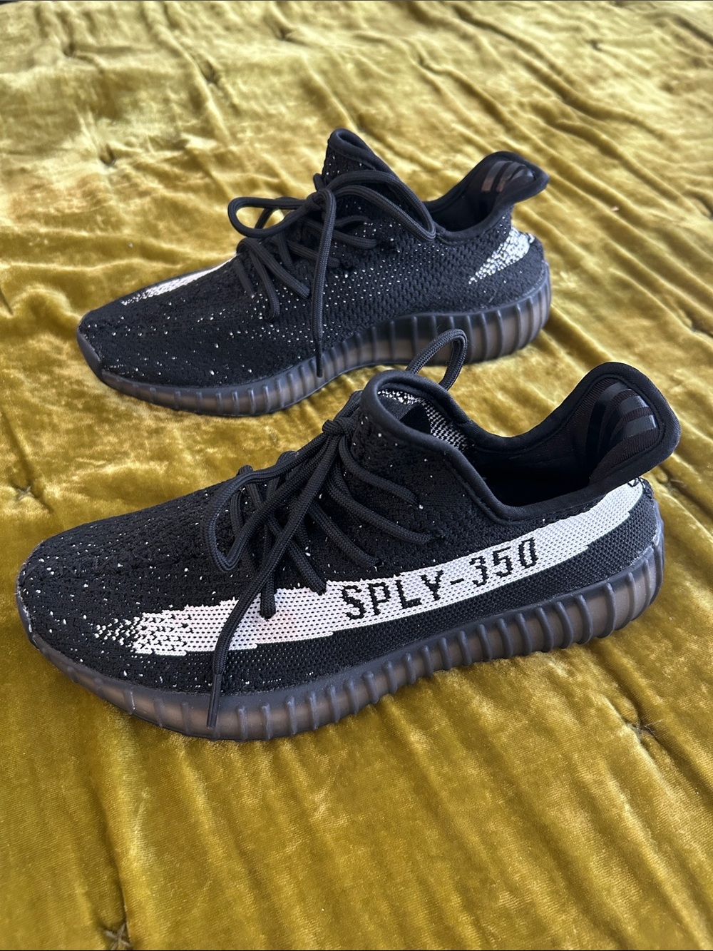 Black & White SPLY-350 Style Knit Men’s Sneakers